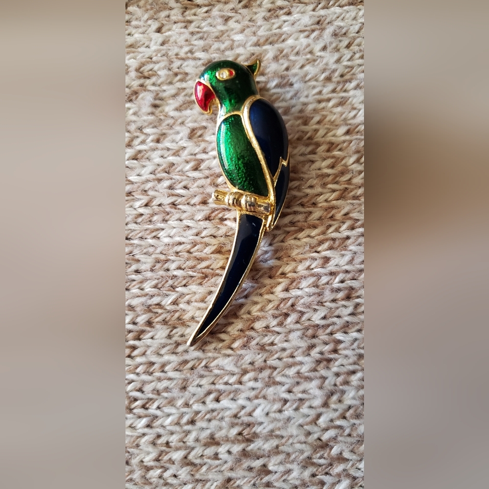 Parrot Brooch  Vintage